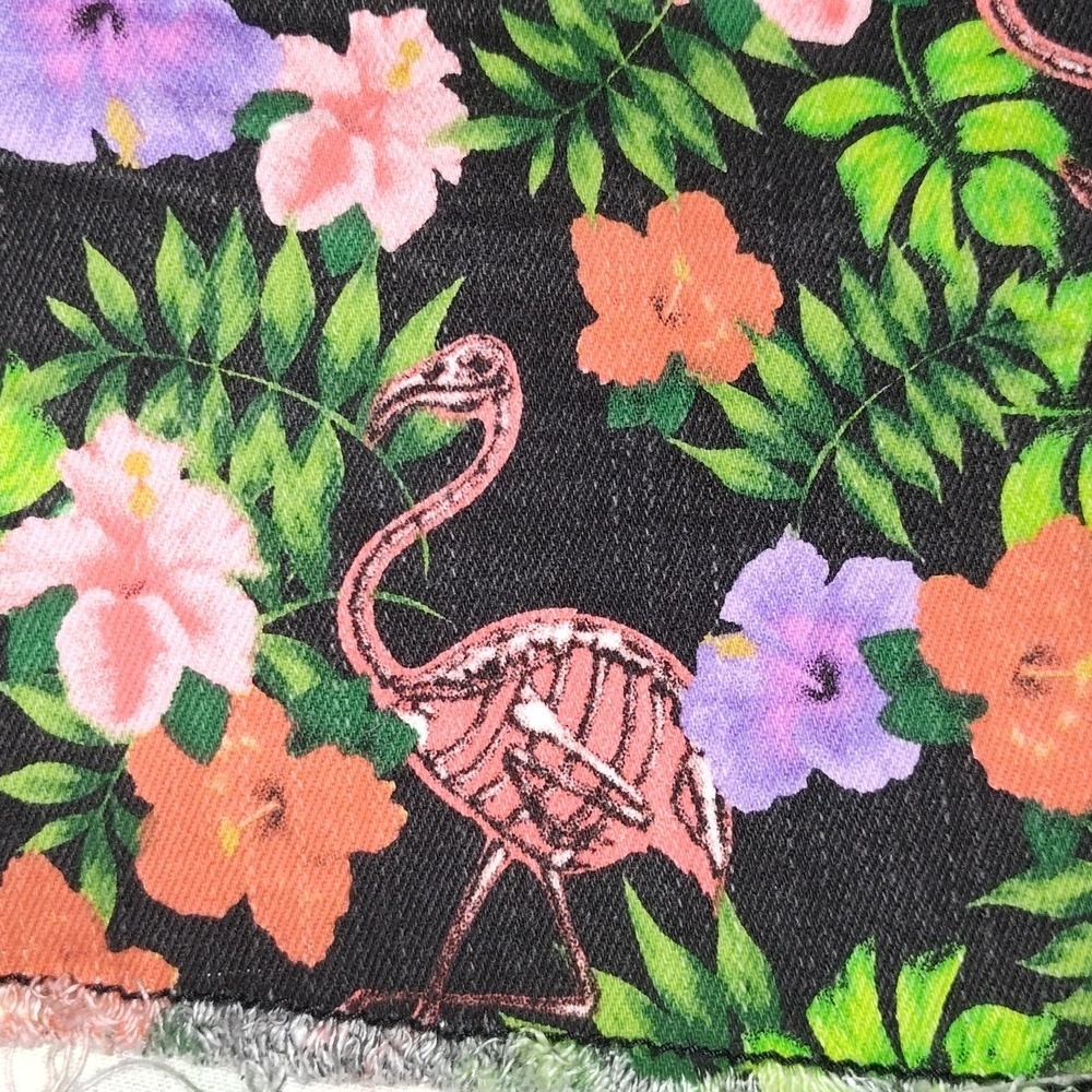Lovesick Skeleton Flamingo Floral Shorts SummerJungle Women's Size 11 Hot Topic - Picture 5 of 8